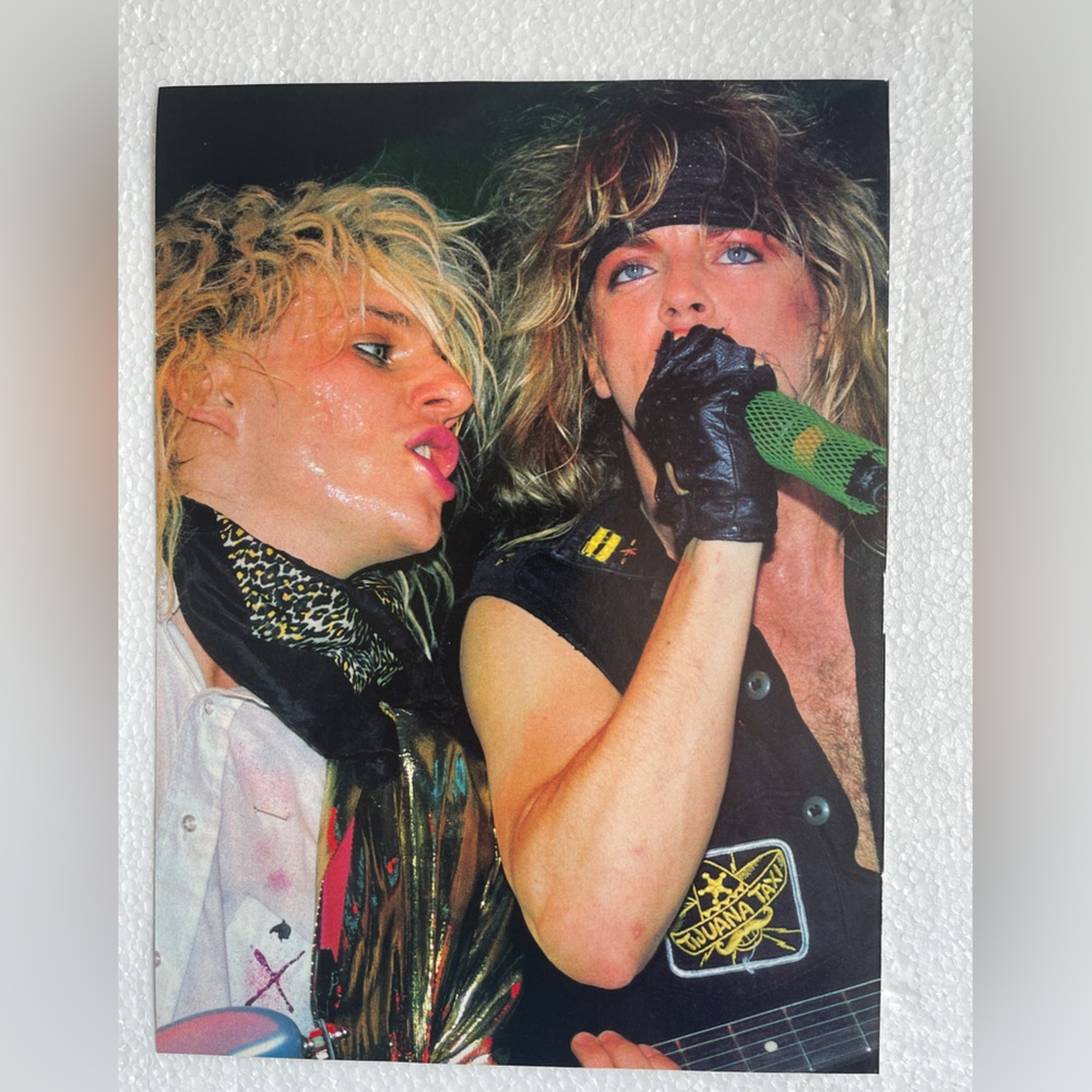 Vintage Poison CC Deville & Bret Michaels Pinup